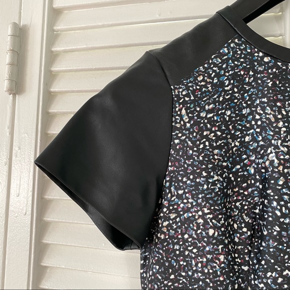 Club Monaco - Leather cap sleeve dress - Picture 3 of 6